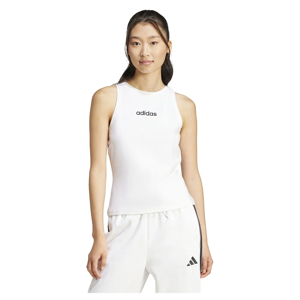 

Футболка adidas Essentials Linear Slim Cotton, белый