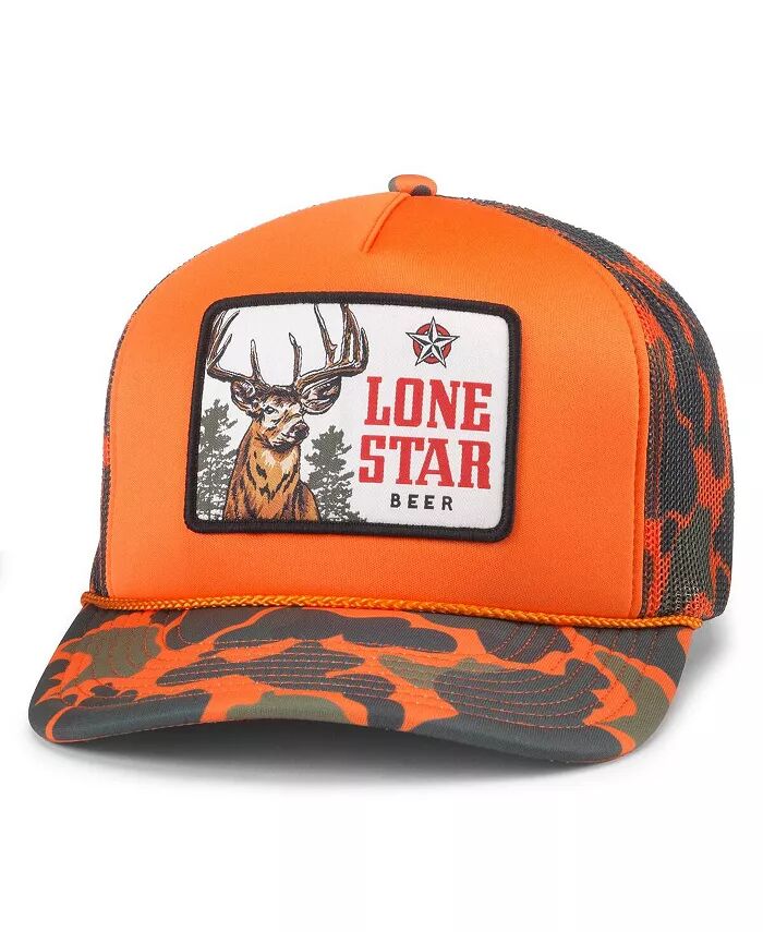 

Мужская оранжево-камуфляжная кепка Lone Star Mallard Foamy Snapback American Needle