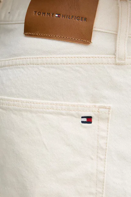 Шорты джинсовые Tommy Hilfiger, бежевый — фото 4