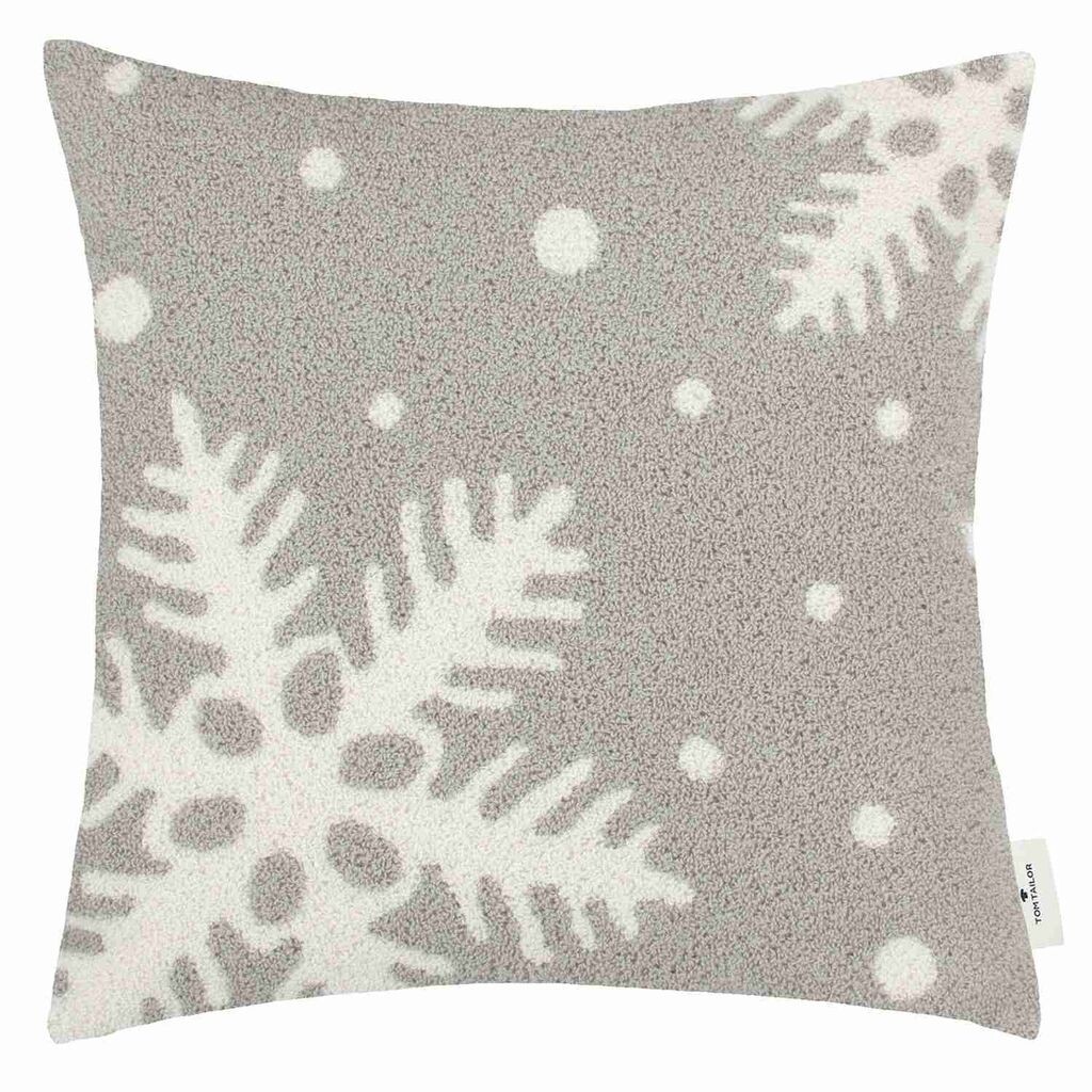 

TOM TAILOR декоративный чехол на подушку WINTER FLAKE серый 45 x 45 см