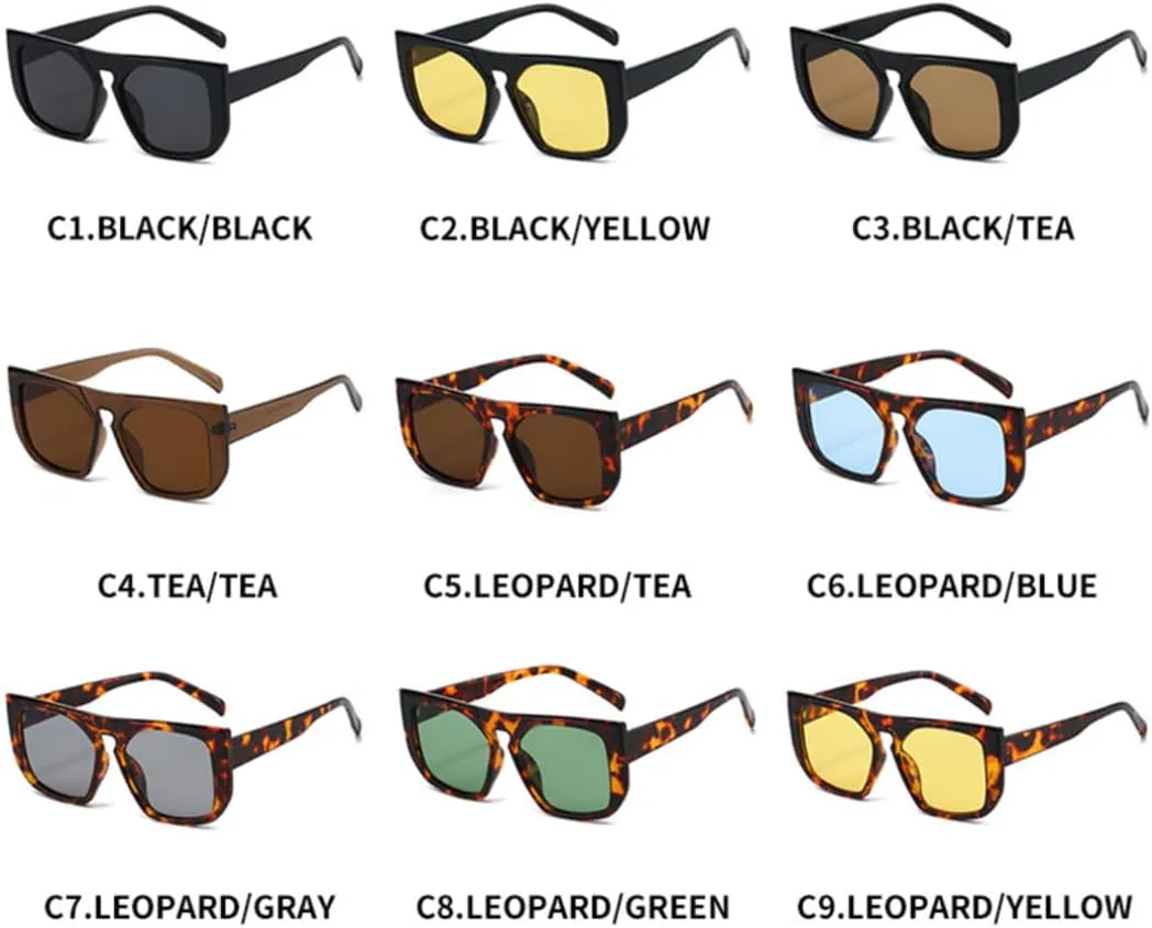 

Солнцезащитные очки с защитой UV400 | Панк, большая оправа, цветные линзы | для женщин и мужчин, для занятий спортом на открытом воздухе и вождения DSVIGF, C4 Tea