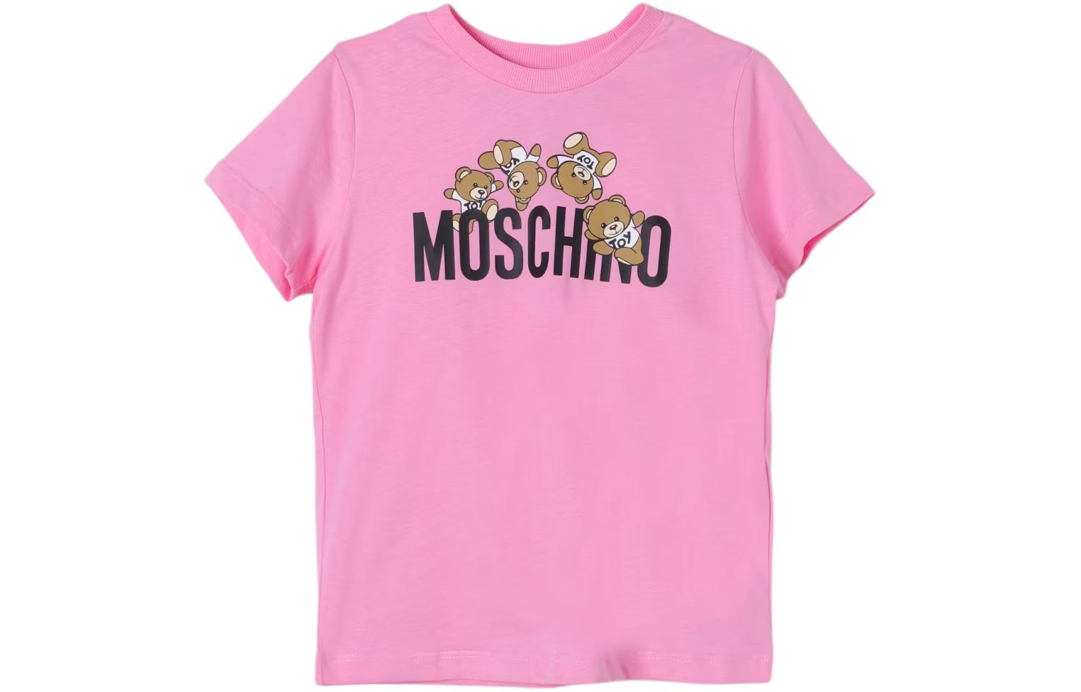 

Детская футболка MOSCHINO, розовая