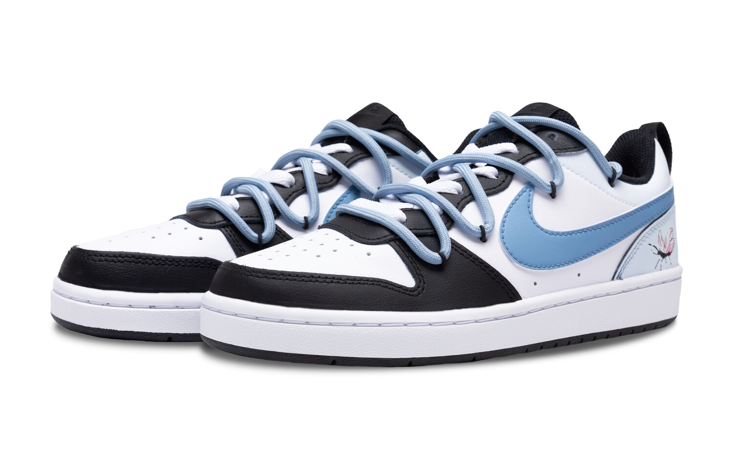 

Кроссовки Nike Court Borough Skateboarding Shoes Women's Low-top Blue/black, черный