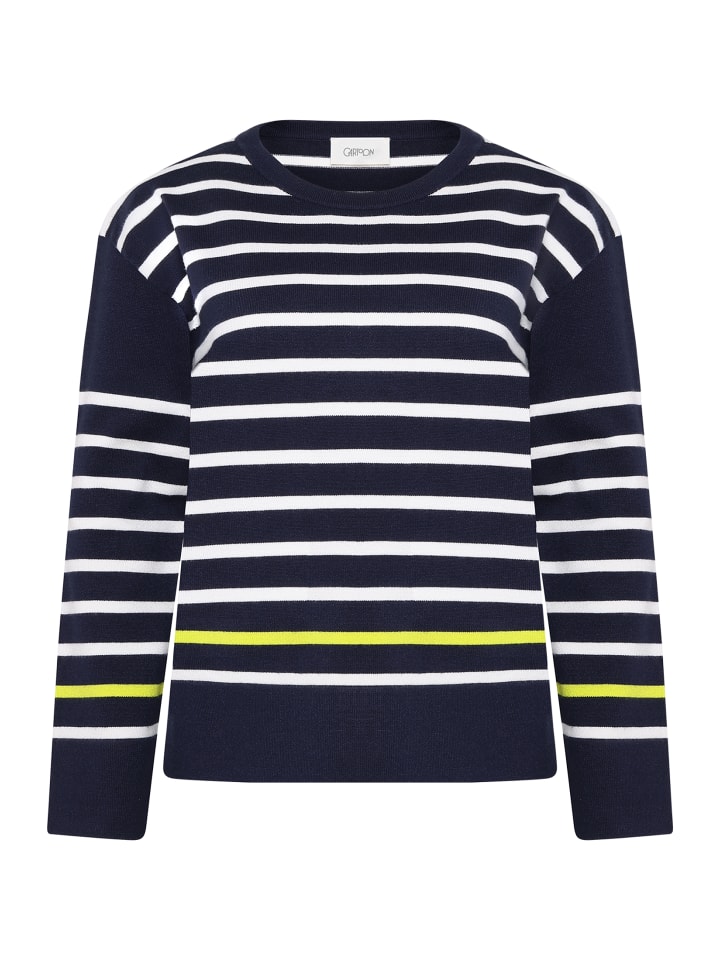 

CARTOON Вязаный свитер белого/голубого цвета с круглым вырезом