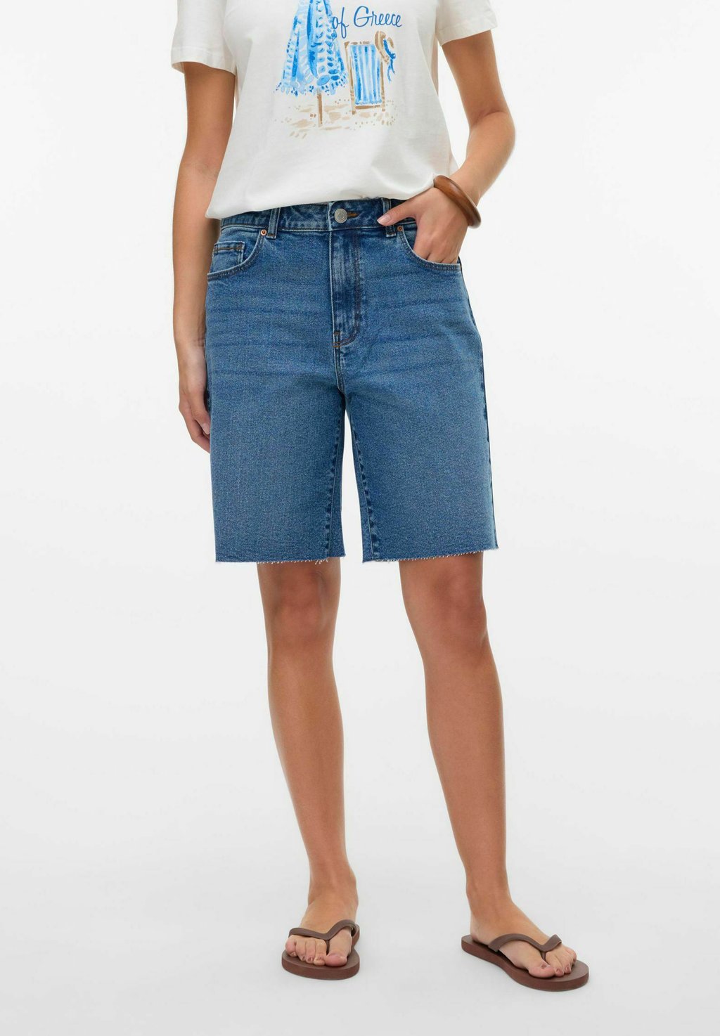 

Джинсовые шорты VMCLEO Vero Moda, цвет Medium Blue Denim