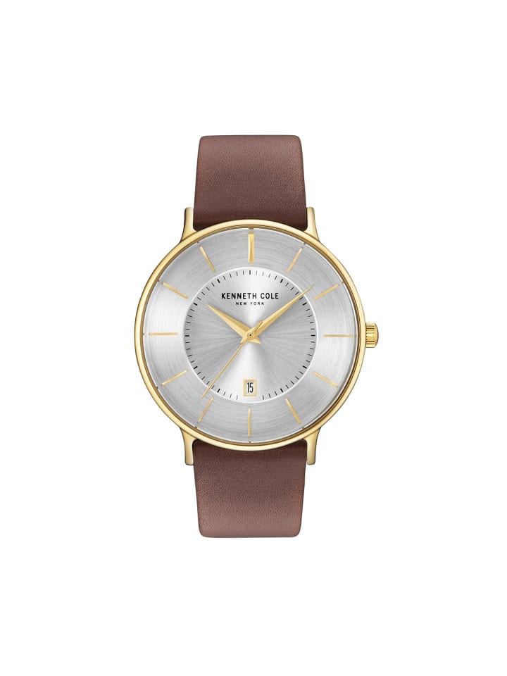 

Kenneth Cole Кварцевые часы KC15097004 в золотом корпусе