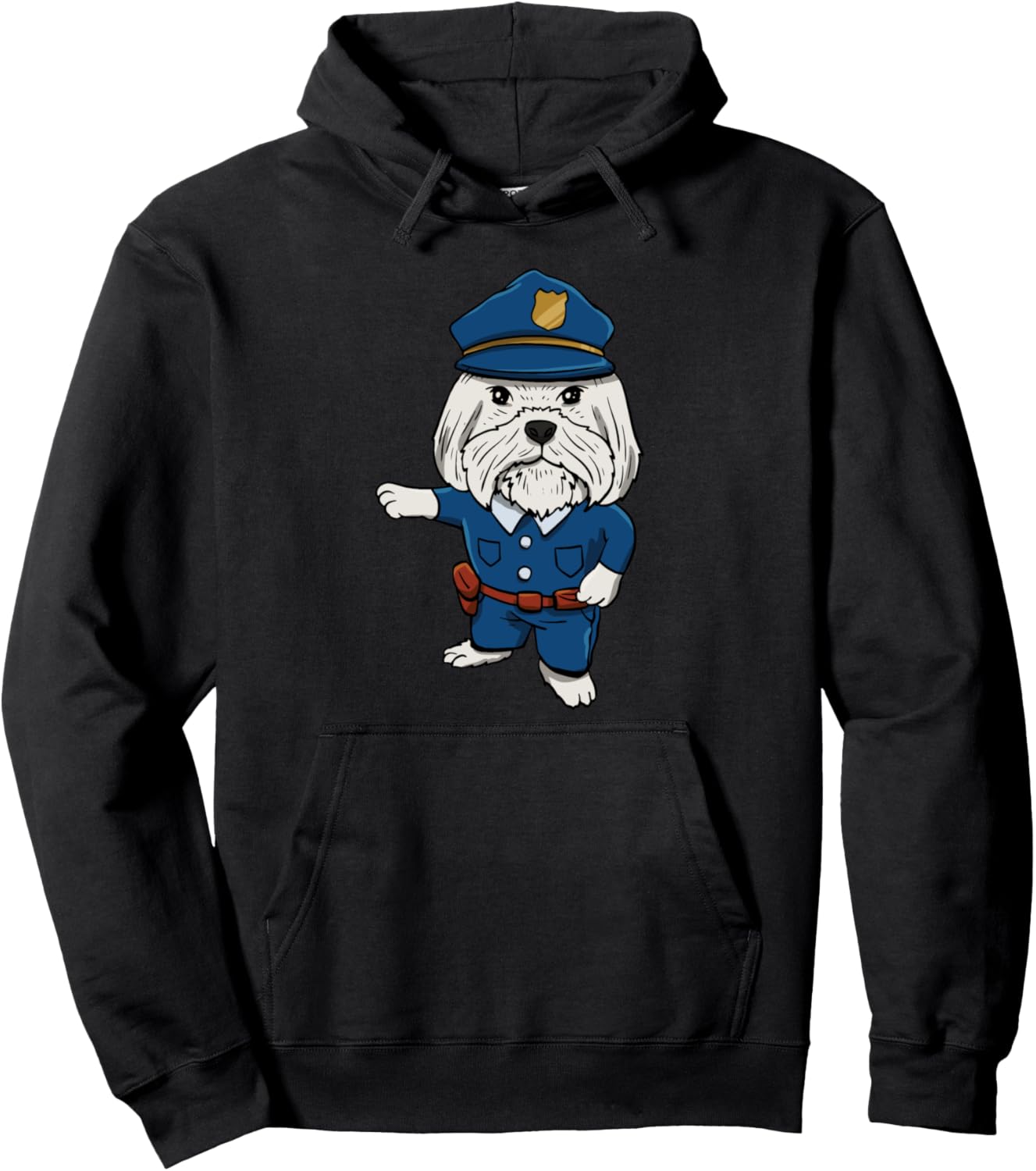 

Толстовка с дизайном Полицейский пес для будущих полицейских Kids Police Dog Design, черный