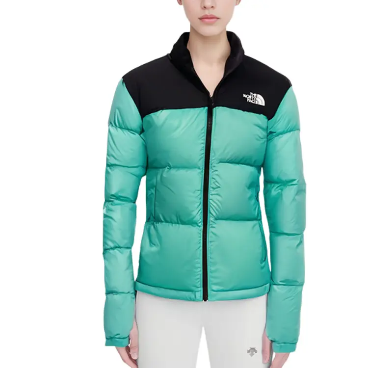 

Пуховик женский зеленый The North Face