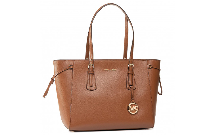 

Сумка через плечо Voyager Leather Catfish, средний размер, женская, коричневая MICHAEL KORS