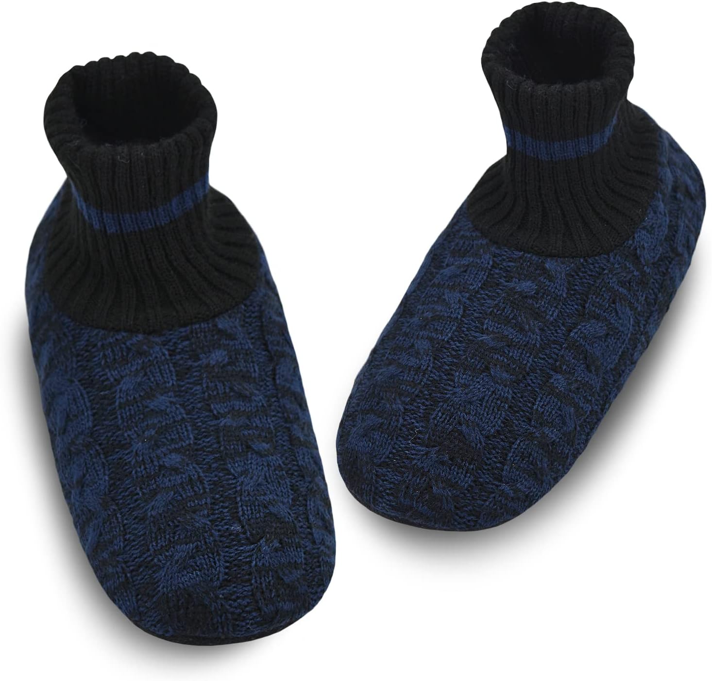 

Мужские носки-тапочки DICUIRD осенне-зимние для дома с противоскользящей подошвой, темно-синий