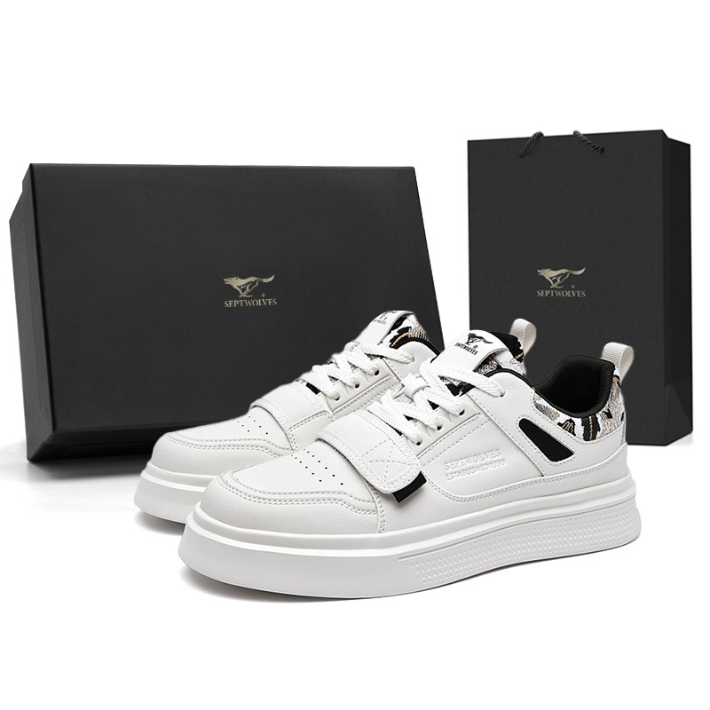 

Низкие мужские кроссовки SEPTWOLVES, White Black (Standard Leather Shoe Size)