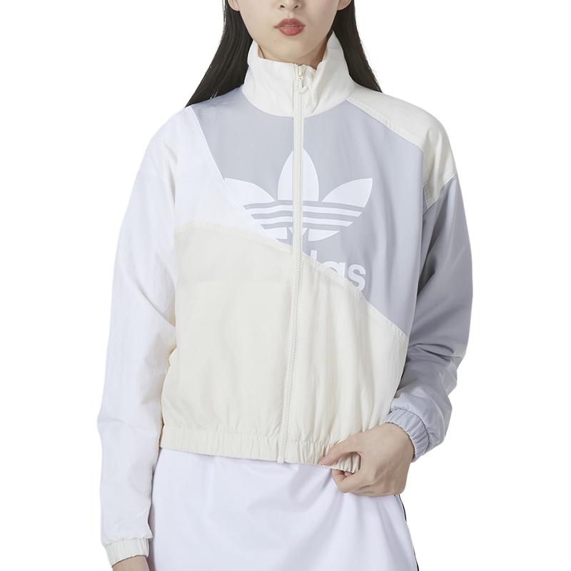 Куртка женская желто-белая Adidas Originals — фото 4