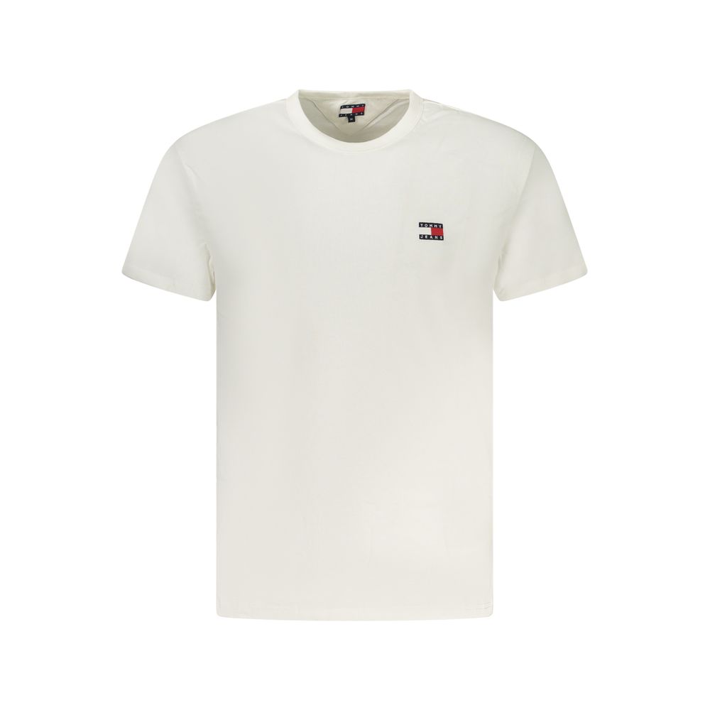 

Белая хлопковая мужская футболка Tommy Hilfiger, White
