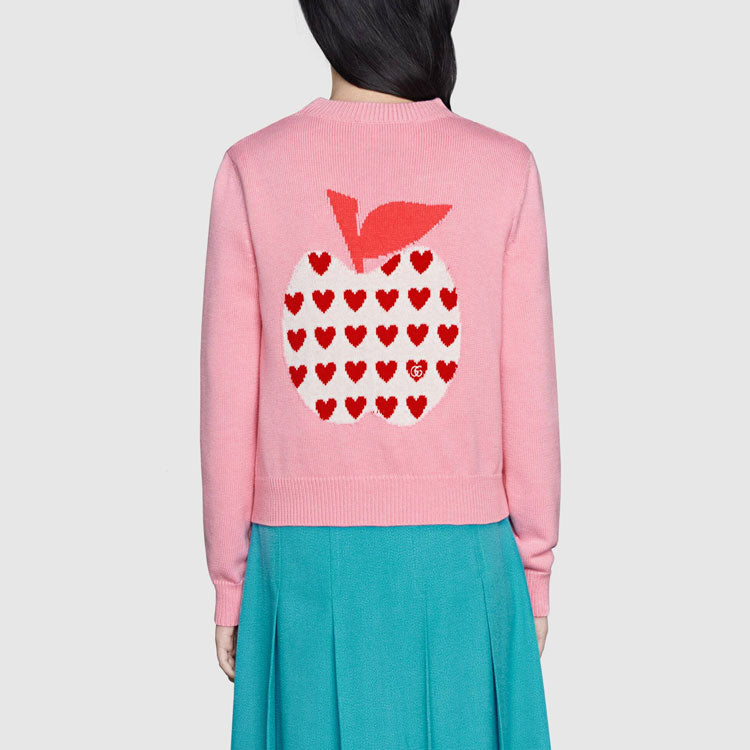 Кардиган (WMNS) Gucci Les Pommes Cardigan 'Pink 664354-XKBYU-5943, розовый — фото 4