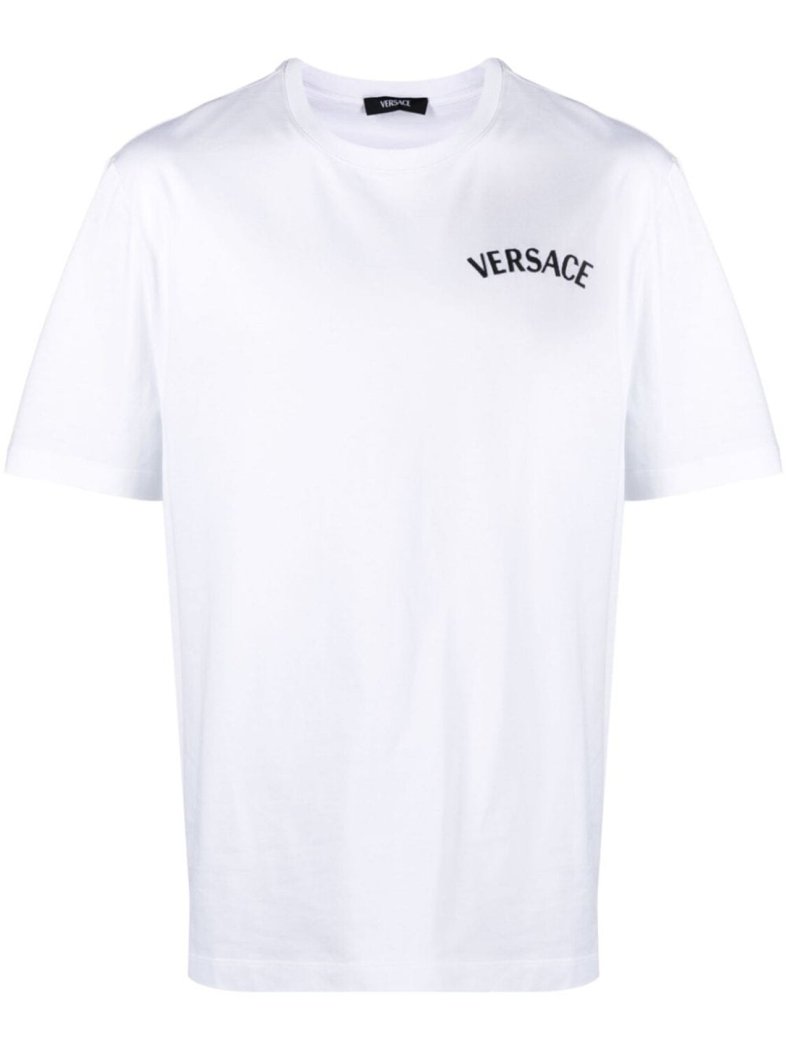 

Versace футболка с вышивкой Milano Stamp, белый