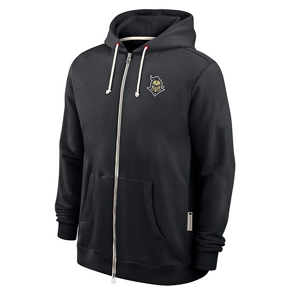 Мужская черная толстовка ucf knights 2025 sideline standard issue dri-fit на молнии Nike — фото 3