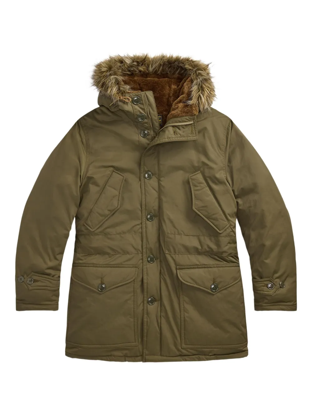 

Парка из овчины Ralph Lauren Rrl, зеленый