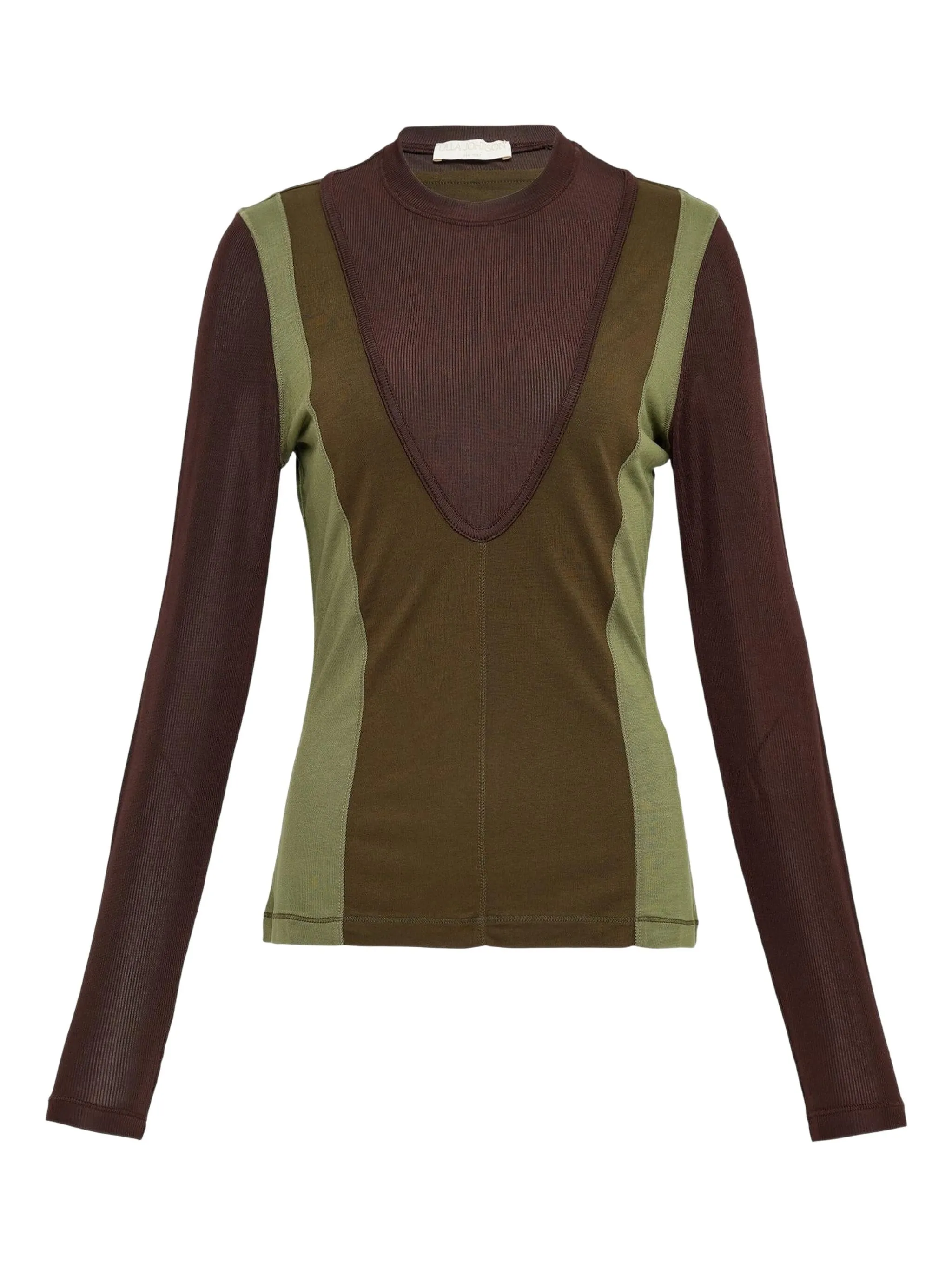 

Топ Annete с длинными рукавами Ulla Johnson, коричневый