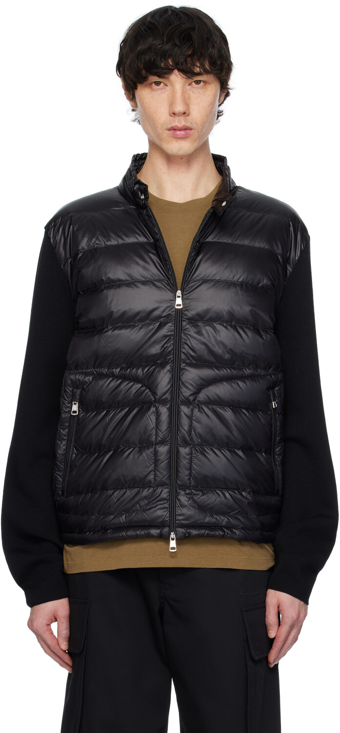 

Утепленная шерстяная куртка на молнии Moncler