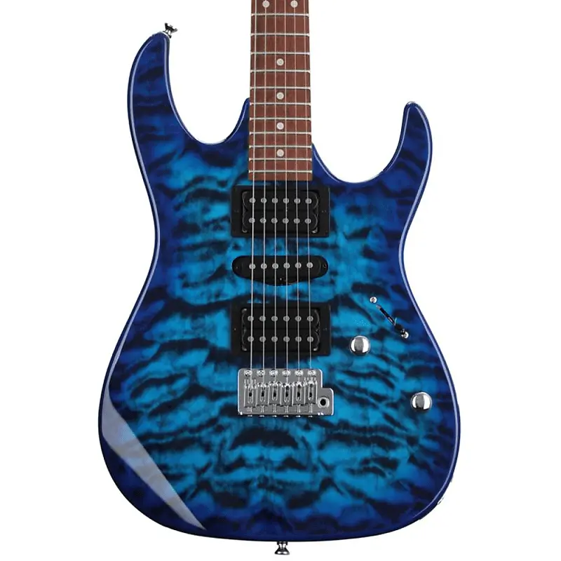 

Электрогитара Ibanez GRX70QATBB Transparent Blue Burst