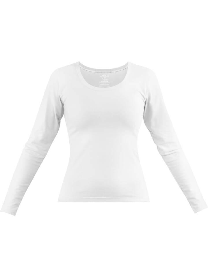 

Лонгслив Janice Damen Langarmshirt Nimes, белый