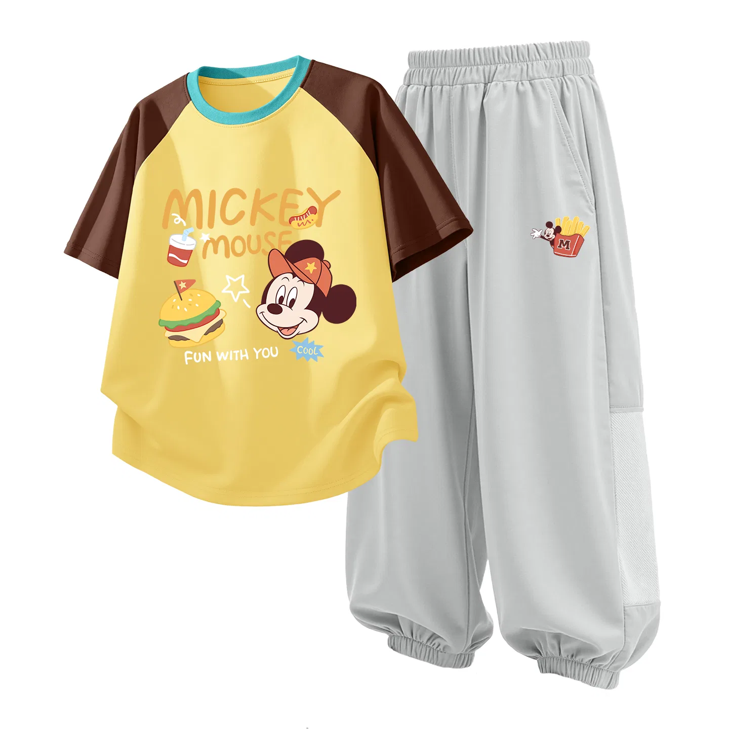 Детский спортивный костюм Casual Sportswear 2 Piece Set Disney, Di Cloud K Clear Blue+Di Cloud K Misty Gray — фото 3