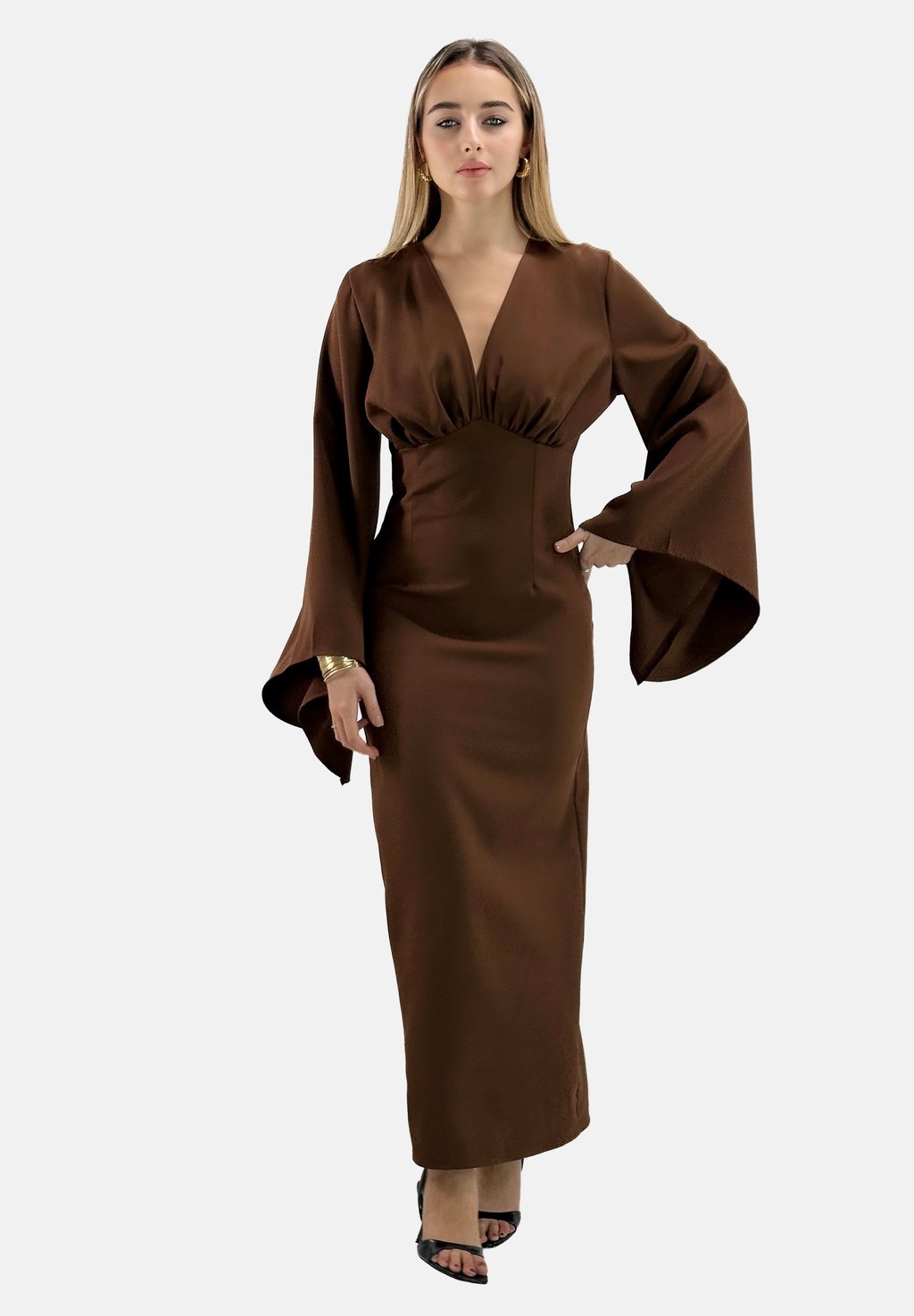 

Длинное платье ABAYA Elara, коричневый
