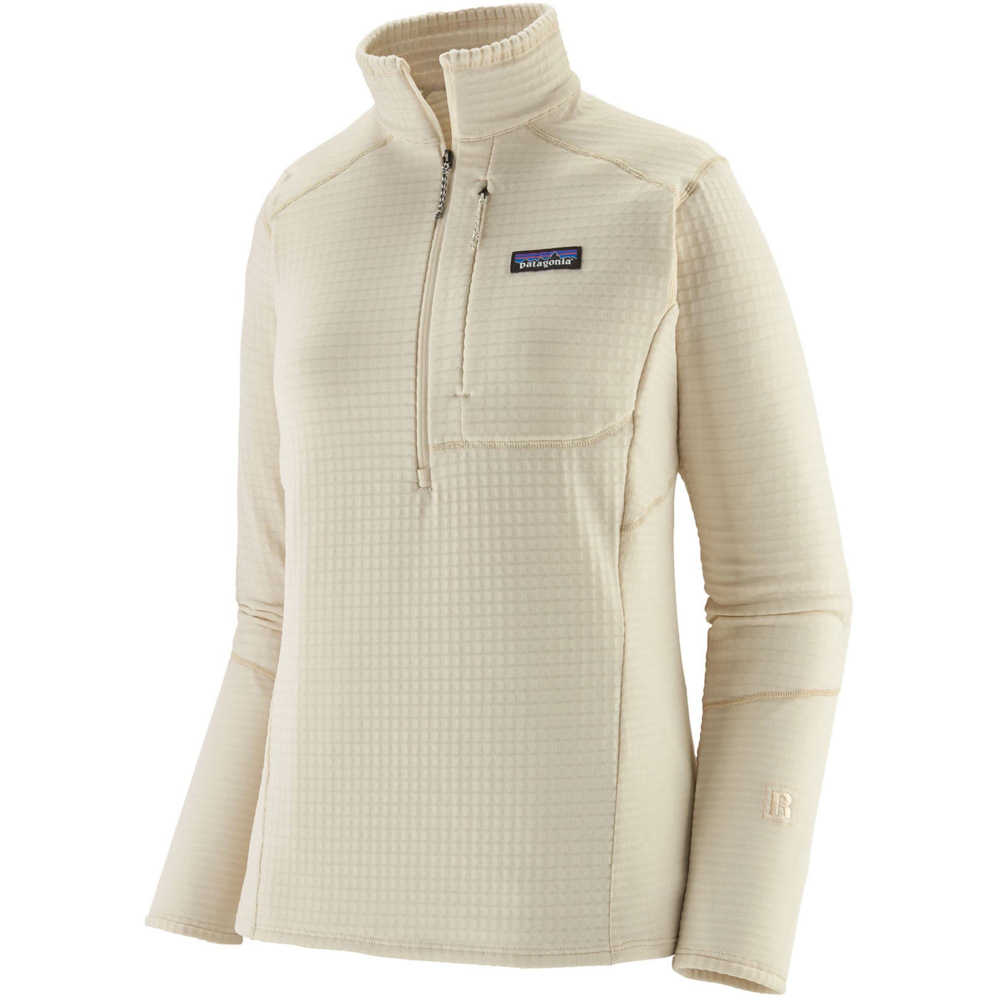 Женская флисовая толстовка R1 с половинной молнией Patagonia, Wool White — фото 4