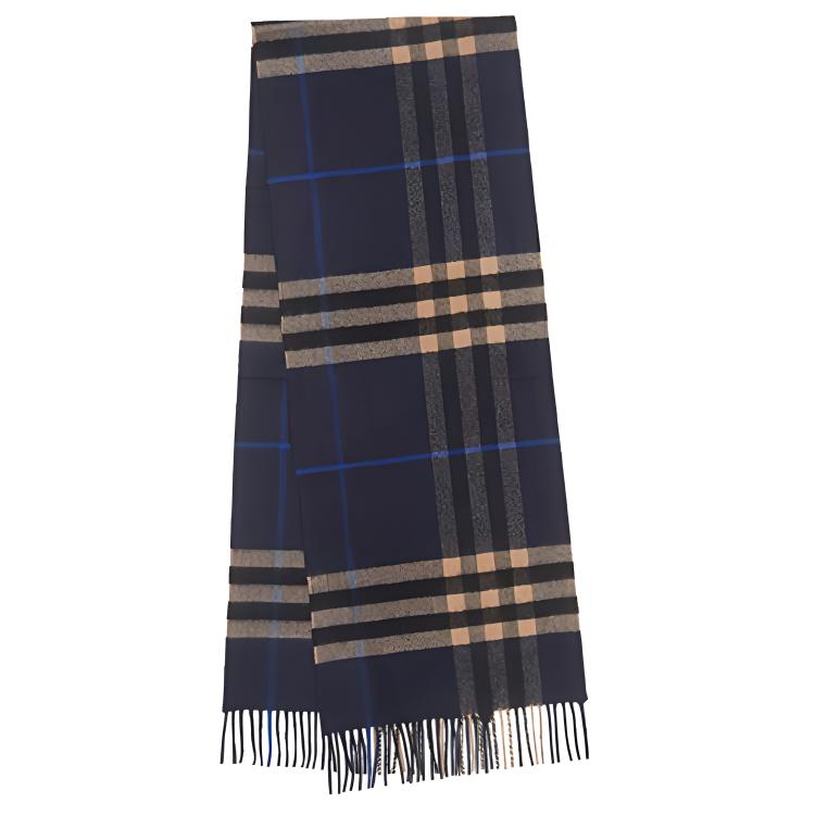 

Burberry Классический шарф в клетку, Indigo/Medium Camel