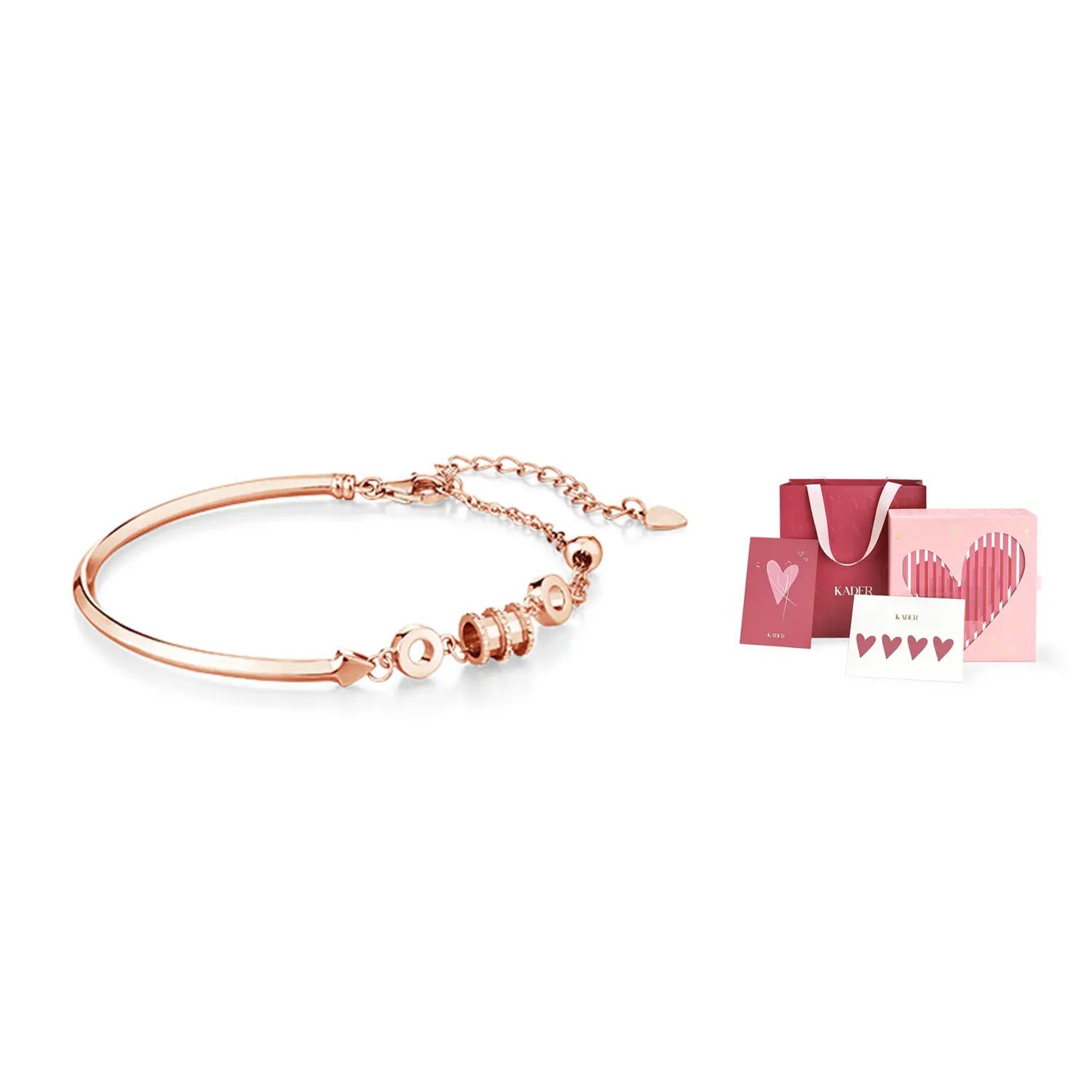 

Двухцветный браслет из сплава для женщин Two Tone KADER, золото