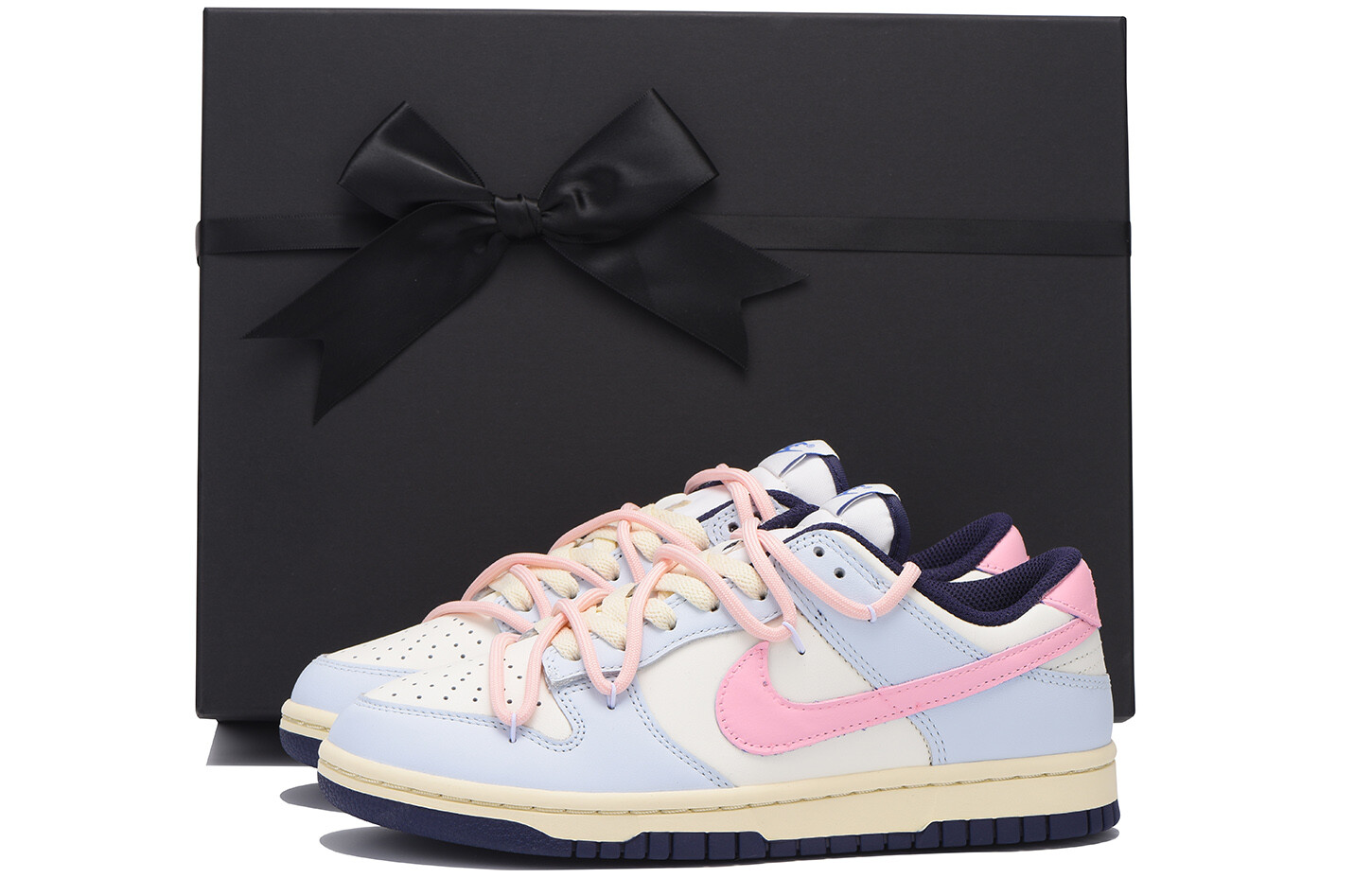 

Кроссовки Nike Dunk Skateboarding Shoes Women's Low-top Blue/pink, голубой, Синий, Кроссовки Nike Dunk Skateboarding Shoes Women's Low-top Blue/pink, голубой