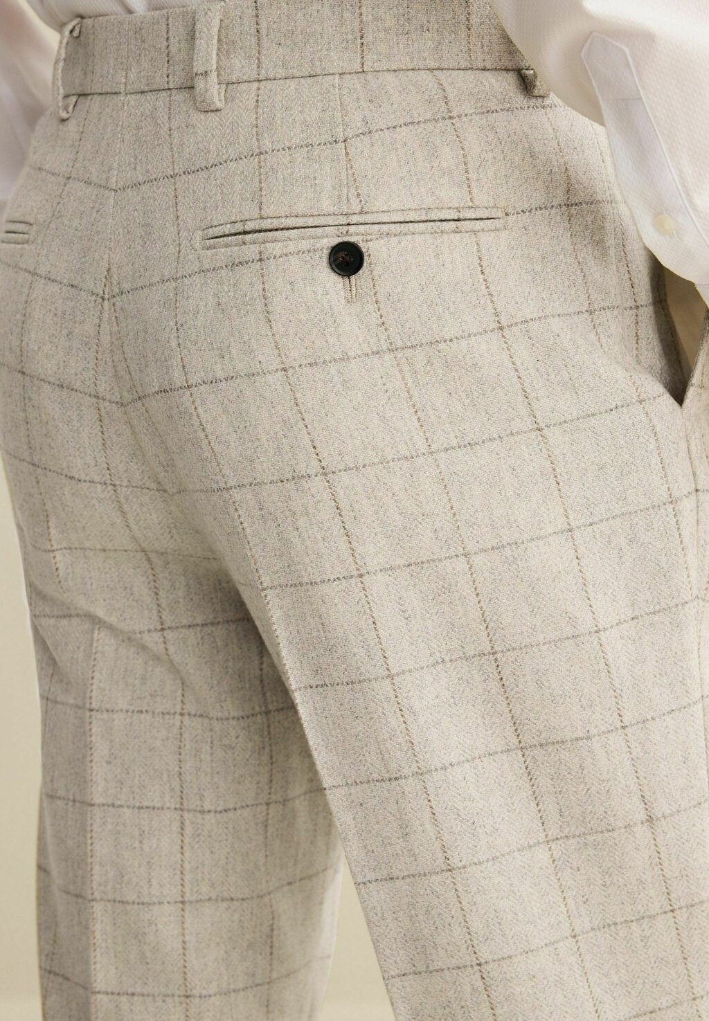 

Костюмные брюки REGULAR FIT TRIMMED CHECK Next, серый