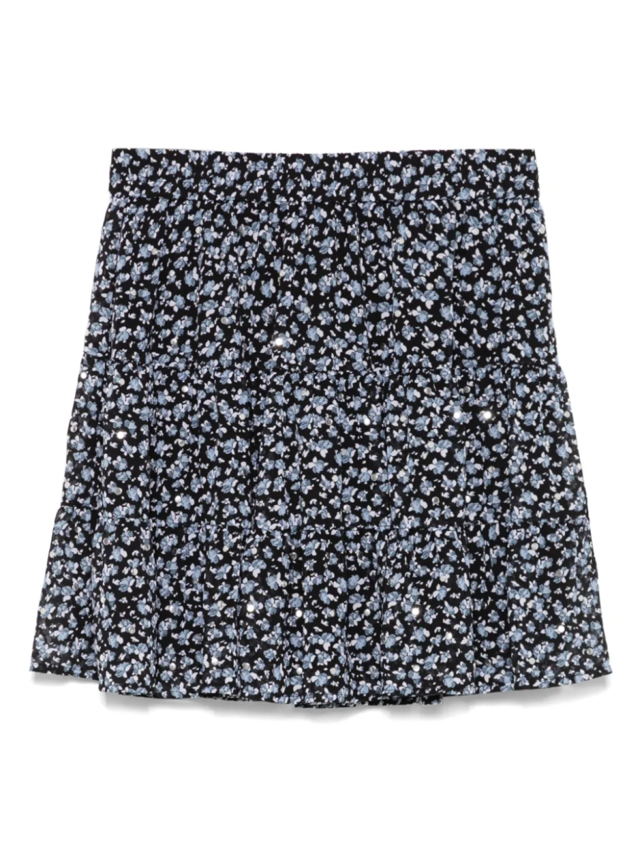 

Юбка с цветочным принтом и заклепками Michael Michael Kors, синий