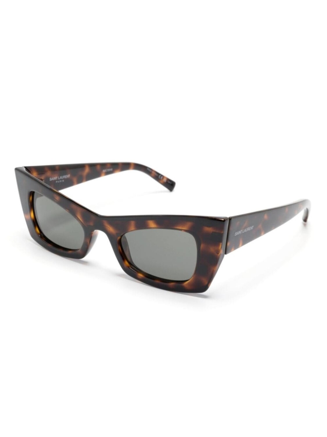 Saint Laurent Eyewear солнцезащитные очки в оправе 'кошачий глаз', коричневый — фото 2