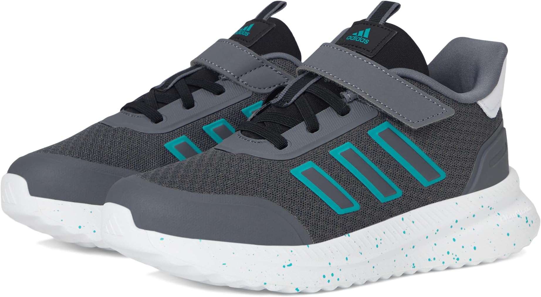 

Кроссовки adidas Kids X_PLR Path Elastic Lace & Strap Shoes, цвет Grey/Pure Teal/Black