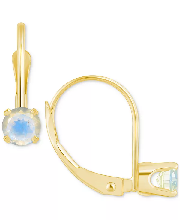 

Серьги с аметистом-солитером (1/2 карата) из 14-каратного золота (также с дополнительными драгоценными камнями) Macy'S, moonstone