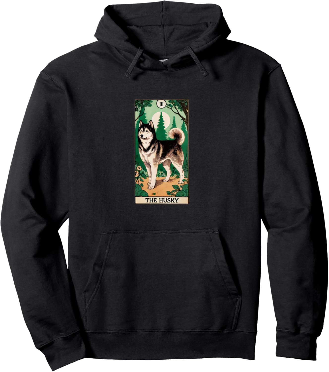 

Худи с изображением карт Таро и хаски Doggies Arts Snugg, черный