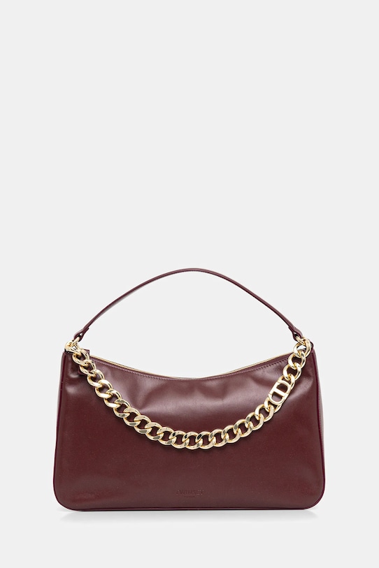 

Кожаная сумка Twinset, бордовый
