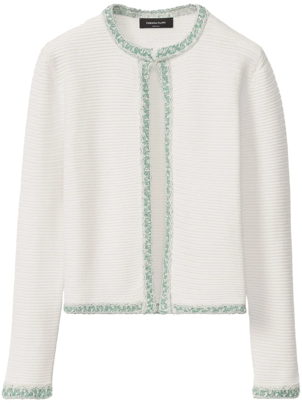 

Куртка с пайетками Fabiana Filippi, белый