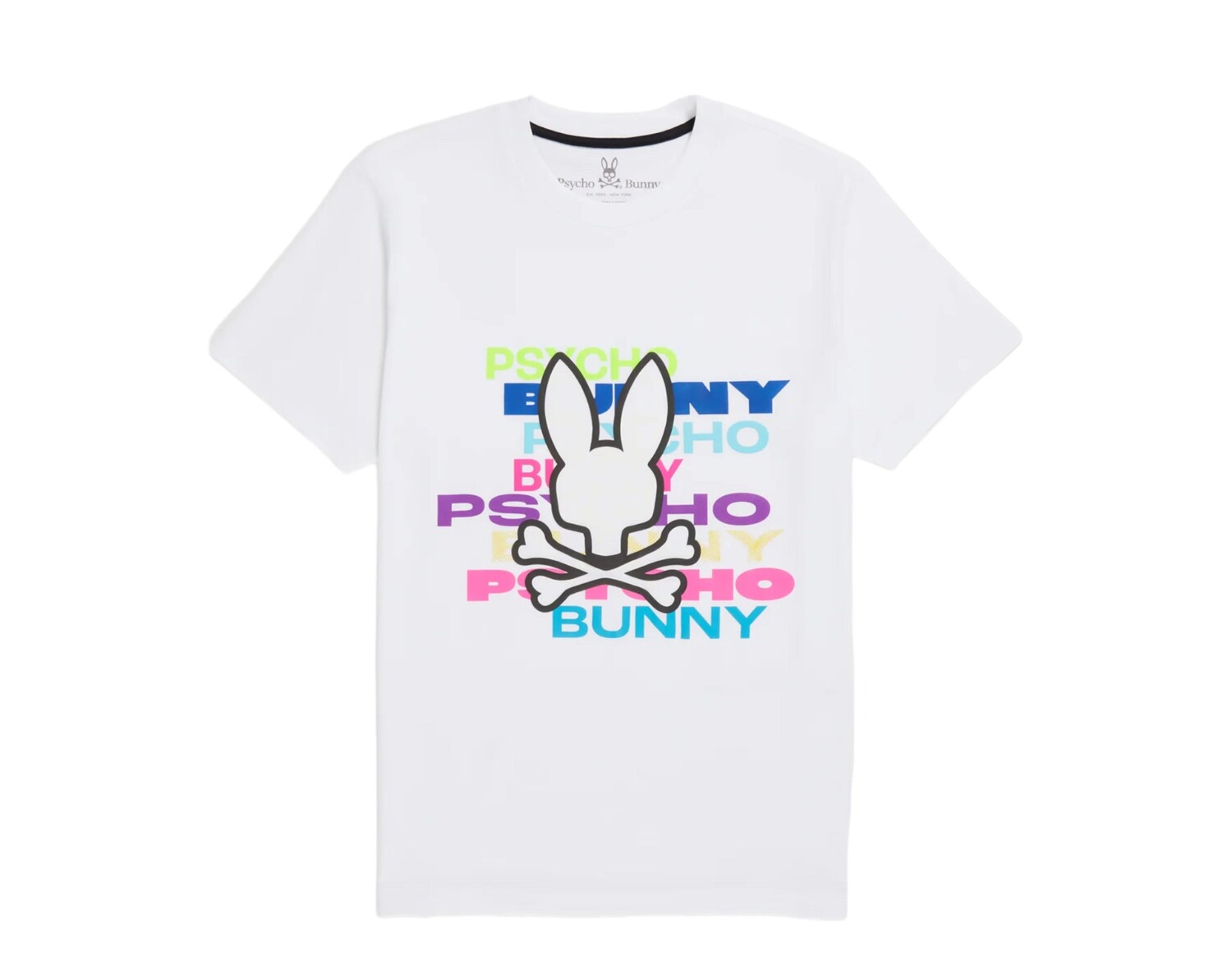 

Мужская футболка с рисунком Psycho Bunny Tyrian, белый