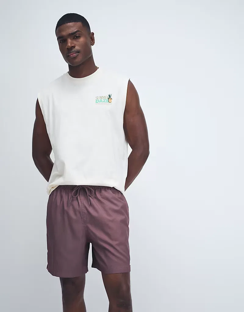 Шорты Nike Club Woven, коричневый — фото 3