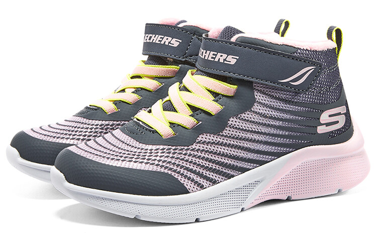Кроссовки для девочек GS Low-top Charcoal Color/multicolor Skechers, цвет Charcoal color/multi-color — фото 3