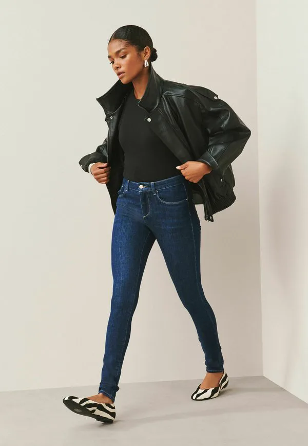 Джинсы узкие Next, Denim Dark Blue — фото 2