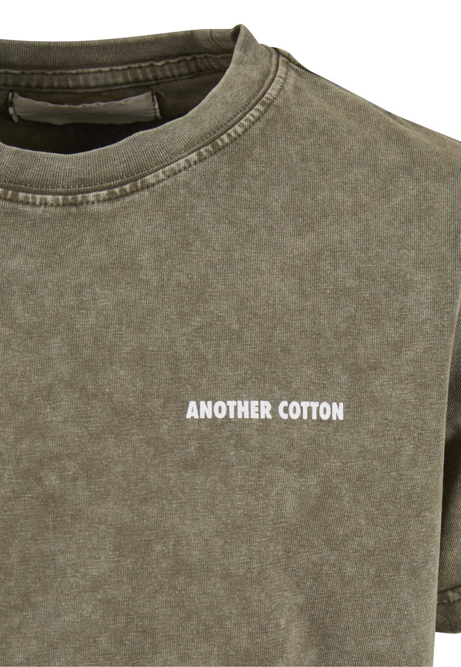Футболка Another Cotton Lab OUTDOOR SOCIETY OVERSIZED WASHED, Green — фото 3