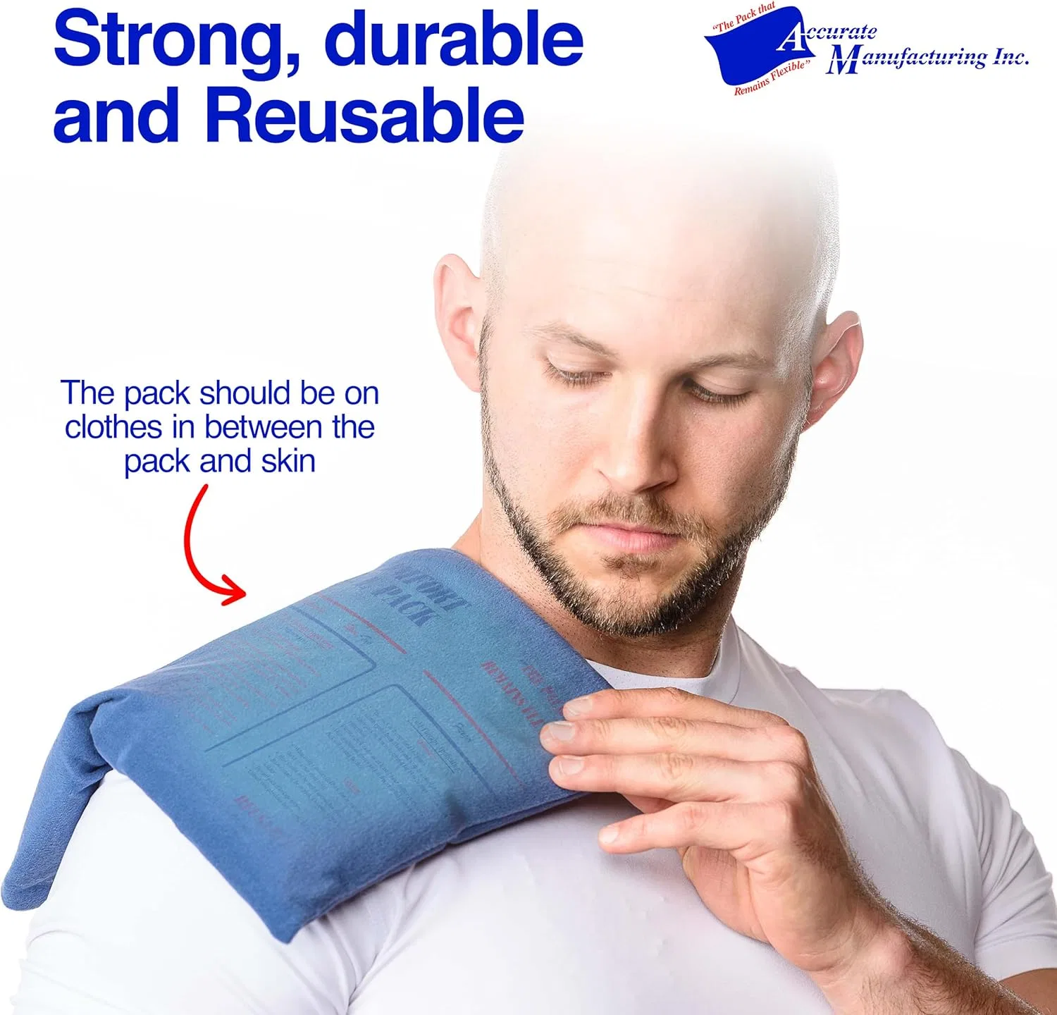 Гель для умывания Accurate Manufacturing — Гель-пакет Comfort Gel Pack белый — фото 4