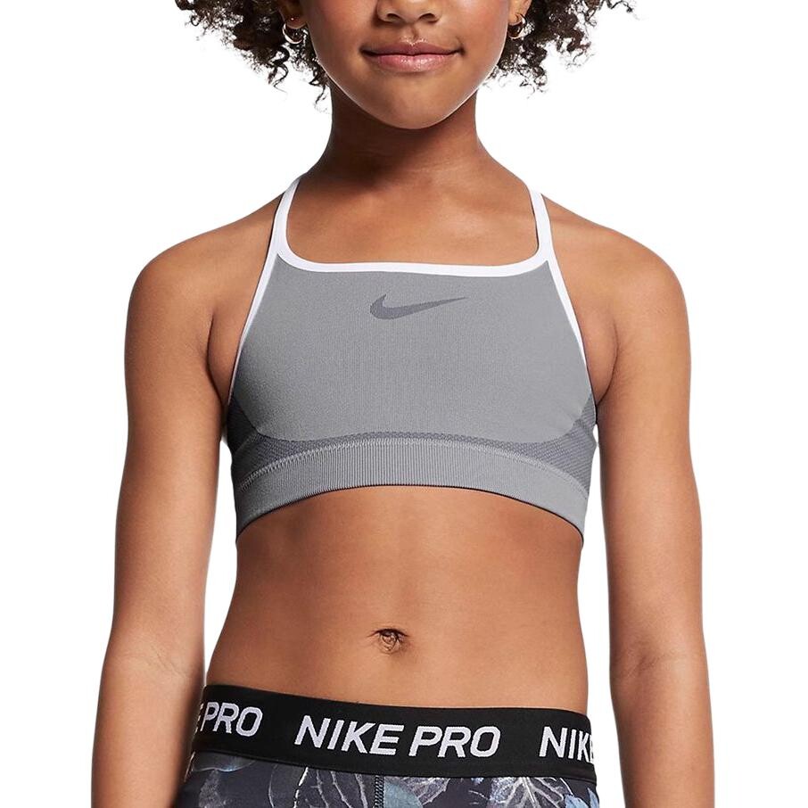 Nike Kids Bandeau/бюстгальтер/развивающее нижнее белье, цвет Gray — фото 3