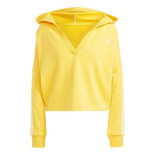 

Толстовка (WMNS) adidas Originals V-Neck Short Hoodie 'Gold', желтый