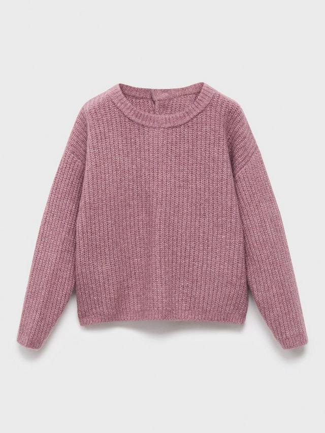 

Детский джемпер Alba с круглым воротником Mango, Dark Red