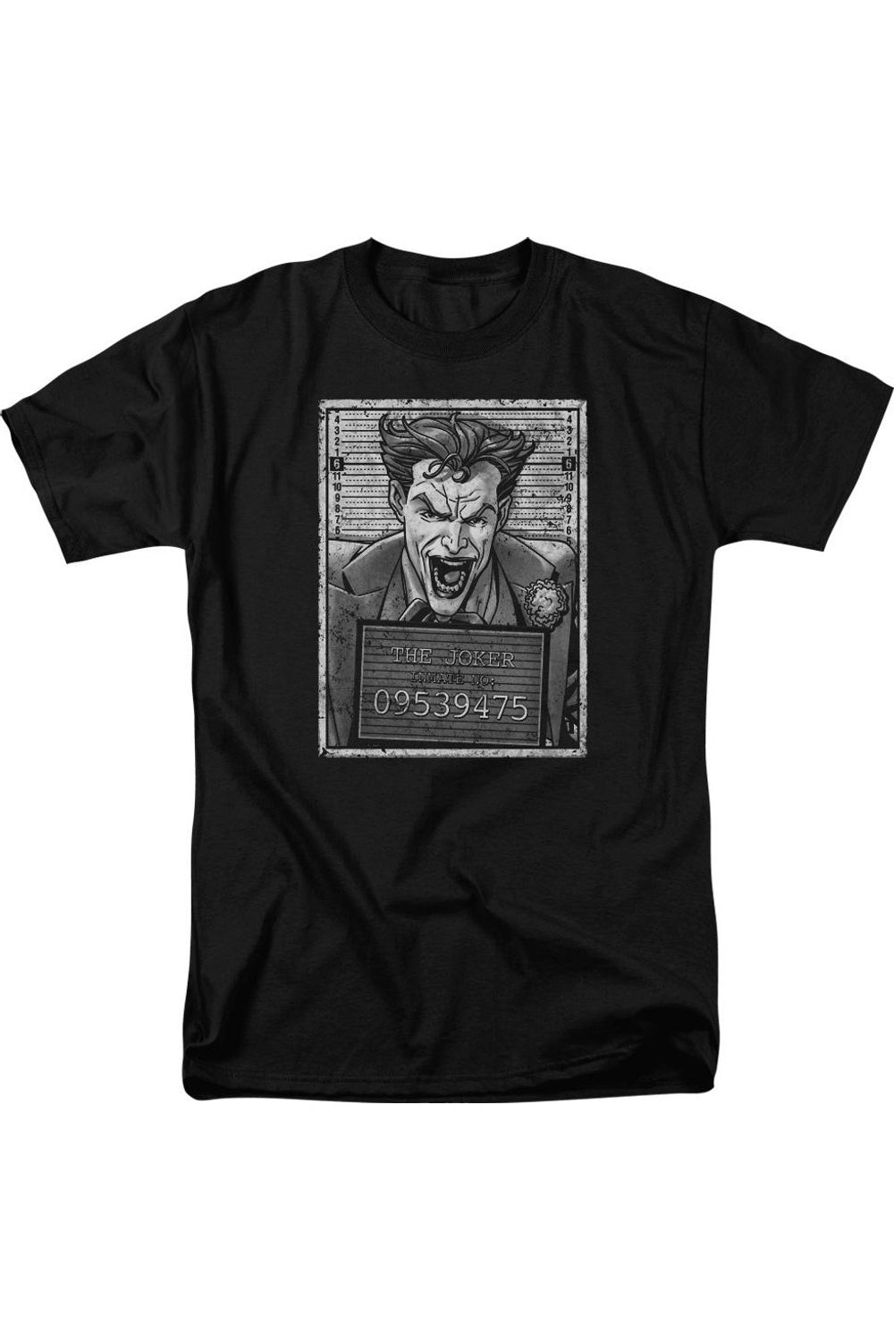 

Футболка с коротким рукавом для взрослых Batman Joker Inmate Gildan, черный