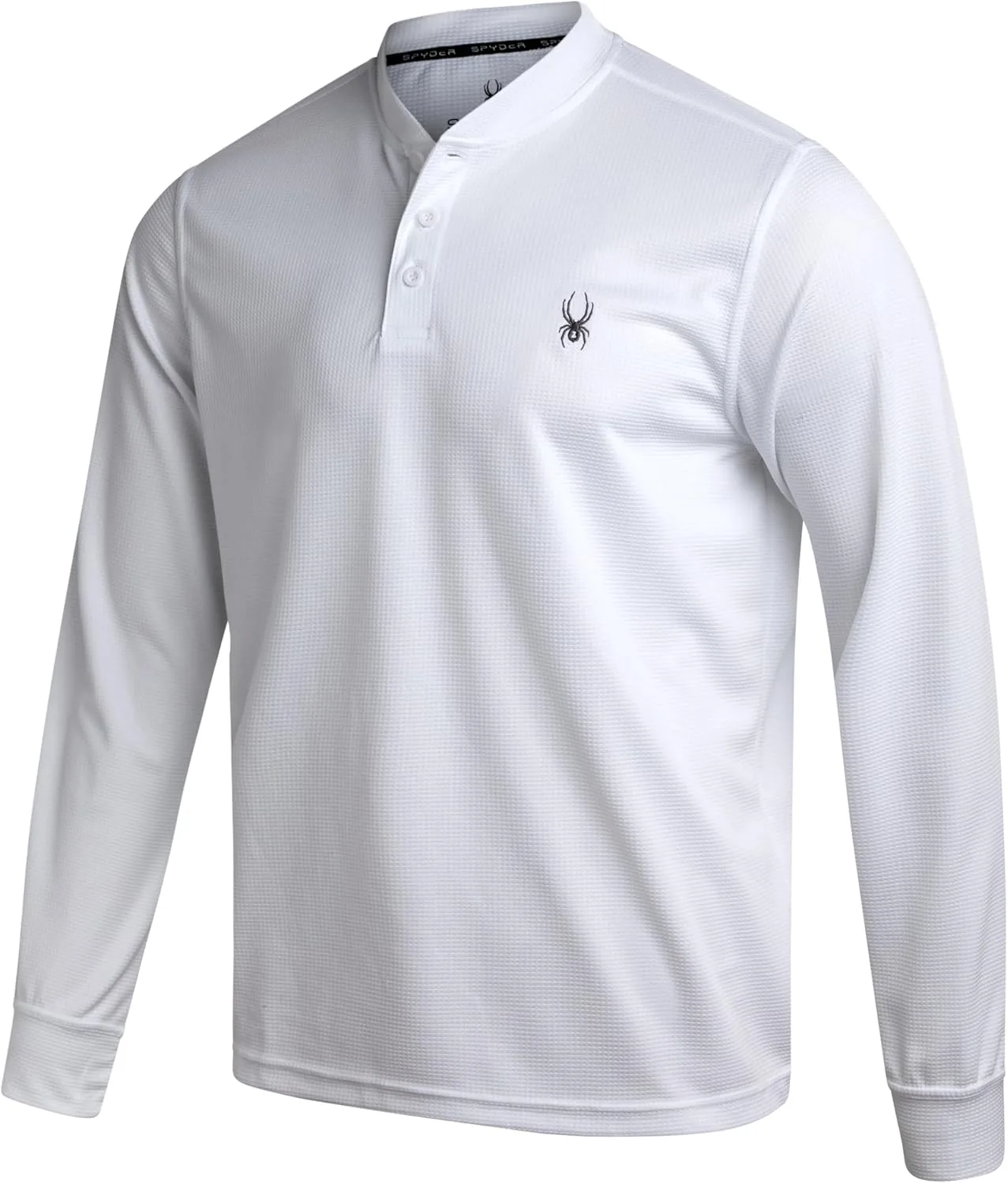 

Spyder мужская футболка Henley — легкая, быстро сохнущая, с длинными рукавами